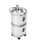 Beefed Up Dual Stage Hydraulic Gear Pump Clockwise Rotary 14.3/10.9 GPM High Pressure Up To 3000 PSI For Industrial Equipment