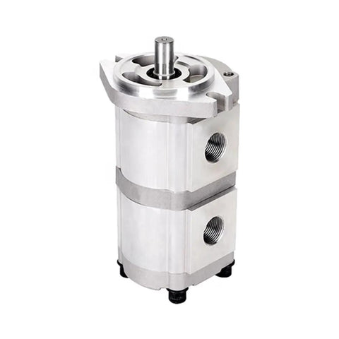 Beefed Up Dual Stage Hydraulic Gear Pump Clockwise Rotary 14.3/10.9 GPM High Pressure Up To 3000 PSI For Industrial Equipment