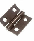 Heavy Duty Steel Door Butt Hinges Bulk Pack Natural Metallic Finish, 25mm size for cupboard, shed, and gate installation.