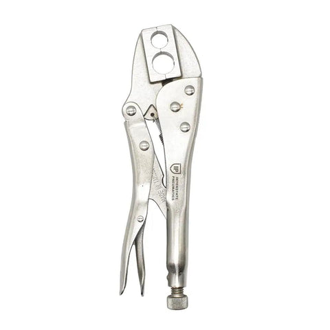 H6 V Grip Crimper For 1/4 And 3/8 Inch Hose, Heavy Duty Alloy Steel, Nickel Plated, One Piece Forged Jaw, Auto Shop Tool