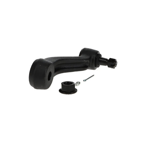 Greaseable Steering Linkage Idler Arm For Tight Handling, Reduces Side To Side Play, Flushing Contaminants To Protect Against Corrosion And Wear, Reliable Aftermarket Replacement Part For Your Auto Steering System, black metal, with grease fitting