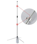 Close-up of Beefy UHF Mobile Antenna For 350 To 500MHz Repeater Use 100W High Power Aluminum Alloy Body showing detailed construction