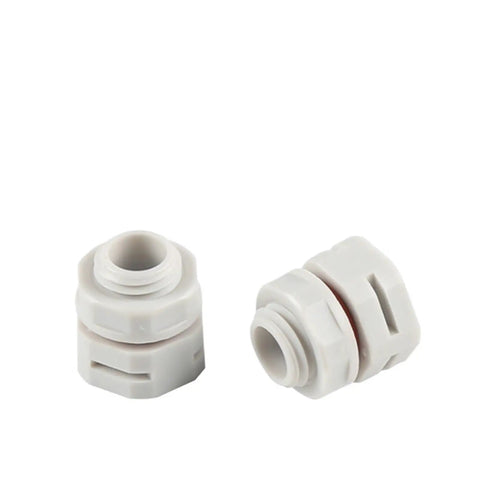 Tough As Nails Heavy Duty Waterproof Nylon Vent Plugs For Machinery And Pipeline Sealing Breathable IP68 Pressure Relief Valve Slick 10 Piece Pack Black M12x15 close-up of white nylon plugs.