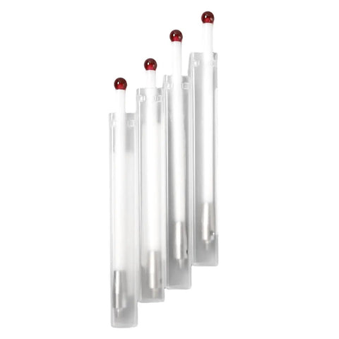 CMM Touch Probe Stylus With M4 Thread, Ceramic Stem, And Ruby Ball Tip For Ultra Precise Metrology Replacement For Renishaw A-5000-3712 Compatible Heads, 6mm Shaft, Lightweight And Rigid, 4-pack