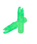 Green Press-In Arrow Nocks for Carbon Arrows .244/.246 Throat, 50 Pack Plastic Nocks for Easy Install