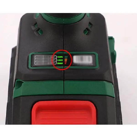Beefy 21V Rechargeable Cordless Hand Drill Kit Featuring Dual Speed Gears with power indicator for battery status