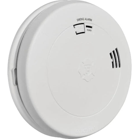 Ten Year Battery-Powered Photoelectric Smoke Detector With Voice And Location Alerts, Easy Test Button, Carded Package, Model SM210V