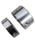 Heavy Duty Aluminum Alloy Handle End Cap For 25mm And 32mm Fitness Tubes, side view showing smooth edges and attachment holes.