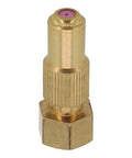 Copper Agricultural Spray Nozzle With Adjustable Direct Spray For Precise Irrigation And Efficient Crop Spraying Applications 1.2 Hole Orifice High Pressure Farm Tool Built For Real World Field Use, showing side angle of nozzle with 1.2 mm orifice