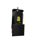 Dual Model A06B-1408-B100 And A06B-1445-B100 Servo Motor, black metal housing, shaft visible