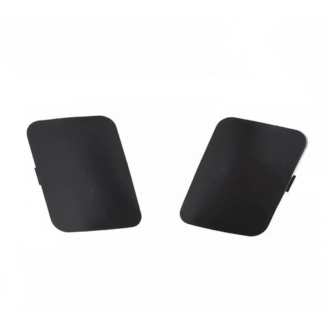 Toyota RAV4 2006 2007 Front Left And Right Bumper Tow Hook Bracket Cover Cap Replacement Set Black Two Pieces Direct Fit ABS