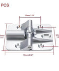 2 Pack Heavy Duty Adjustable Torque Door Hinge Set In Zinc Alloy Built To Last, 90 Degree Symmetric Torque With Pre Drilled Holes