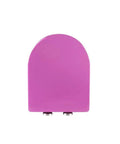 D Shape Soft Close Toilet Seat With Quick Release Pins And No Slam Shut Design For Effortless Bathroom Cleanup In Vibrant Rose Red.