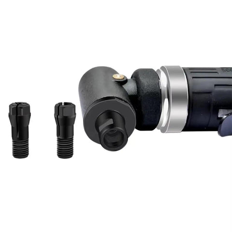 Heavy Duty Pneumatic Right Angle Die Grinder 20000 Rpm Air Polishing Tool For Precision Grinding And Deburring with black nozzle accessories