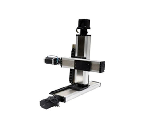 Rock Solid Fsk80 Linear Guide With Double Rail And Ball Screw Assembly, CNC motion stage with dual rails and stepper motor compatibility.