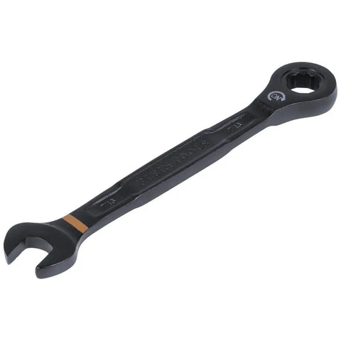 Single wrench from Ratcheting SAE Wrench Set 8 Piece 5/16 To 3/4 Inch With 90 Tooth Ratchet And Steel Alloy Build, black finish