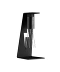 Level Up Your Daily Grind With This Adjustable Wdt Espresso Coffee Stirrer Featuring Rotating Needle Spread Magnetic Holder And Six Spare Tips For Flawless Shots No Cap on a sleek black design with steel spikes.