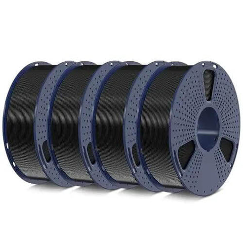 Four spools of PETG Filament 1.75mm 4Kg Bundle Black For 3D Printing Tough Outdoor Parts And Mechanical Gears With Excellent Layer Adhesion