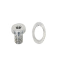Billet Aluminum LS Oil Pressure Relief Valve Plug Machined For Knockout Engine Blocks And LS Swap Builds Offer Zero Leak Guarantee with washer.