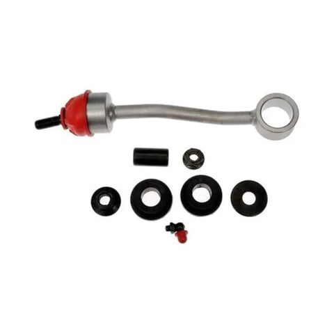 Beef Up Your Jeep Wrangler TJ With This Stabilizer Bar Link Set Heavy Duty Steel Construction Coated Finish Black And Polymer Bushings Threaded End One And Taper End Two For 1997 2006 52087771 52087771AB showing components