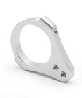 56mm Diameter Aluminum Fork Clamp Mount Bracket For Steering Damper On Motorcycle And Bicycle Universal Fit CNC Aluminum Construction Easy Install Foot Fixer Durable Silver Finish
