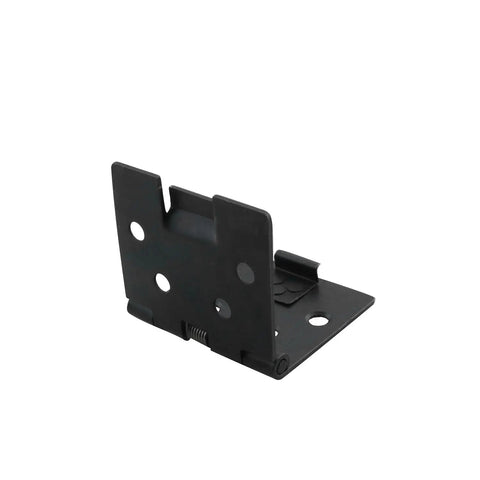 2 Pack 90 Degree Snap On Spring Loaded Concealed Plate Folding Hinges Stainless Steel 1.97 x 1.57 Inches, side view