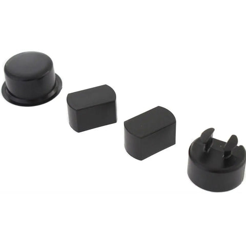 Tailgate Hinge Set for Ford Ranger 1987 to 2011 and F550 Super Duty 2003 to 2006 includes four black plastic inserts