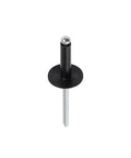 200 Piece Assorted Black Blind Rivets Set 8 To 18mm Multi Grip Open Hollow Rivets For Quick Fixes And Heavy Duty Projects In Metal Wood And Plastic For Automotive And General Repairs, black blind rivet close-up