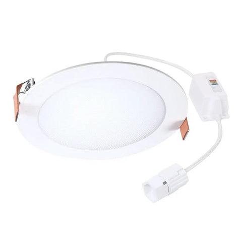 4 Inch Canless Ultra Thin Recessed LED Wafer Lights Starter Kit, 4 Pack, 640 Lumens, 5 Color Temperatures ceiling light