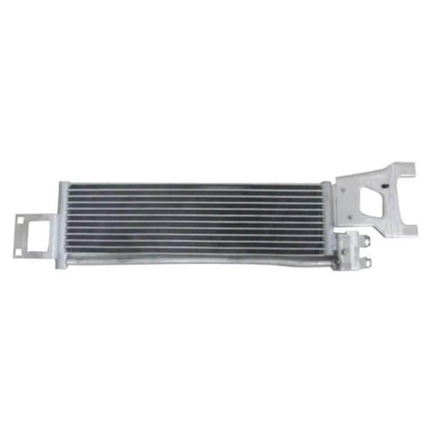Heavy Duty Transmission Oil Cooler Perfect for Benz E Class 250 Models From 2015 To 2016 Featuring The 2.1 L Engine And Upgraded Cooling Efficiency That Kills Overheat Issues For A Smooth Ride Every Single Time. silver aluminum transmission oil cooler with mounting brackets
