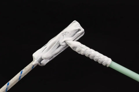 Boron Nitride Paste 5 CC for Enhanced Conductive Heat Transfer in 3D Printing applied on sensor wires for stable temperature control.