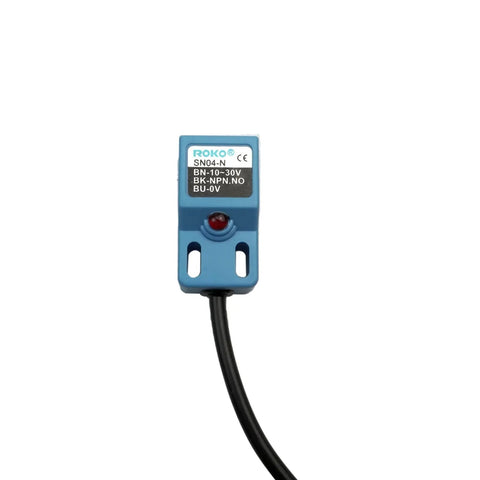 3-Wire DC 10-30V Inductive Proximity Sensor Switch NPN NO 4mm Sensing Distance Plug-and-Play Easy Install For Industrial Automation Pack Of 10 Noncontact Target Detection front view