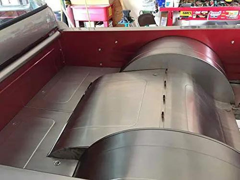Truck bed with smooth metal panels crafted using 9 Pc Bead Roller Die Set For Metal Fabrication With 1 Polyurethane Wheel