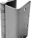 Single 5 Knuckle Ball Bearing Hinge Set 4.5 Inch Satin Chrome, showing full mortise swing clear 95-degree door hinge design