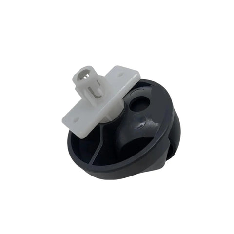 Front omni-directional wheel with white mounting hub, black caster for Roborock vacuum cleaners (1pc)