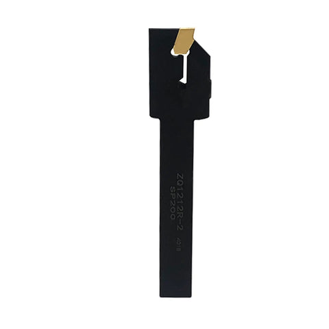 Grooving Slotting Cut Off Lathe Tool Holder With Half Inch Shank ZQ1212R2 And 10 SP200 Carbide Inserts For Stainless Steel