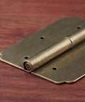 Heckin Stylish Gold Cabinet Hardware Door Hinges With Screws Vintage Butt Hinges Built Like A Tank Stainless Steel Plates showing detailed hinge design.