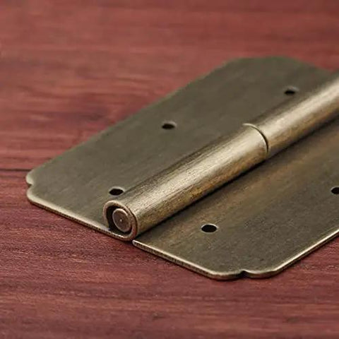 Heckin Stylish Gold Cabinet Hardware Door Hinges With Screws Vintage Butt Hinges Built Like A Tank Stainless Steel Plates showing detailed hinge design.