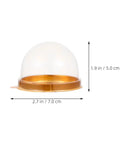 Clear Mini Cupcake Boxes With Dome Lids 100 Pack Plastic Treat Containers For Muffins Pastries And Cookies Bulk Packaging Easy To Carry