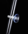 Crisp Acrylic Aquarium Feeder Tray, 9.84 Inch Leak Proof Fish Tank Feeding Tube with clear suction cup attachment.