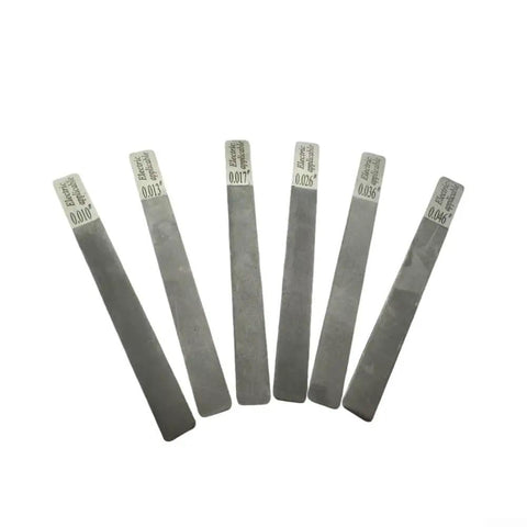 Six Piece Gauged Nut Slotting File Set For Guitar Setup And Repair Pro Grade Stainless Steel Luthier Tools For Precise Nut Filing Crowning And Polishing Frets Compatible With Electric And Acoustic Guitars, six stainless files