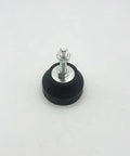 Heavy Duty Adjustable Leveling Feet With Nylon Base And Quiet Silent Furniture Legs for tables and machinery, top view, single piece