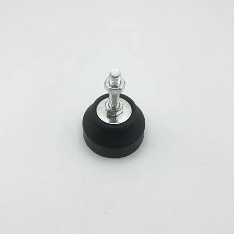 Heavy Duty Adjustable Leveling Feet With Nylon Base And Quiet Silent Furniture Legs for tables and machinery, top view, single piece