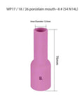 Top Picks For 10 Pack TIG Alumina Ceramic Nozzles And Long Gas Lens Cups Perfect For WP 17 18 And 26 Torches. Pink ceramic nozzle 76mm, 12.5mm inner diameter.