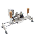 Fast Flip Precision Belt Grinder Jig With Quick Adjust Angle Guide, heavy duty stainless hardware with ergonomic handles.
