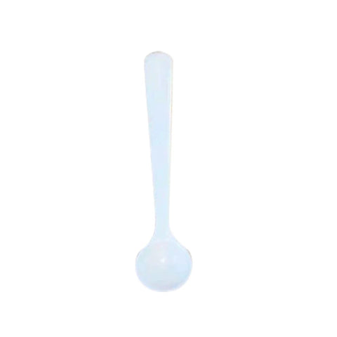 White plastic spoon included with 2 In 1 Soil pH Test Kit With Nitrogen Strips, 50 Count, Accurate Soil Tester For Garden Lawn Vegetables