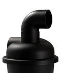 Top view of Heavy Duty Cyclone Dust Collector for Vacuum Cleaners, Do It Yourself Woodworking Turbocharged Separator with Elbow