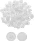100 Piece White Screw Cap Covers Kit For Phillips And Self-Tapping Screws 11mm Hole Caps For Cabinets And Decorative Hardware