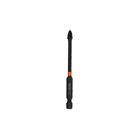 Heavy Duty Cordless Drill Set With 16.8V Brushless Motor And Knockout Power Delivery Featuring Smooth Variable Speed Control And Hella Comfortable Grip For Any Weekend Warrior Project, black drill bit with orange detailing.