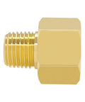 Brass Pipe Fittings Set 6 Pack 3/8 Inch NPT Male To 1/2 Inch NPT Female Reducer Connectors For Your Plumbing Jobs